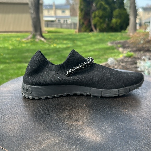 Jimmy Choo Verona sneaker black size 38.5 - Picture 5 of 11